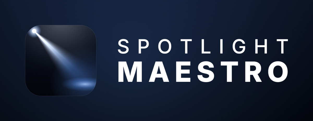 Spotlight Maestro logo, horizontal